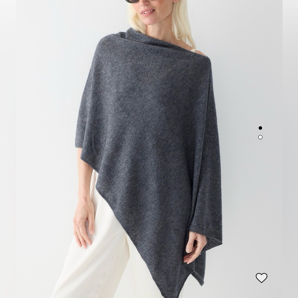 NEW J.Crew Wool/Cashmere wrap. Light sage green color-perfect for all seasons!
